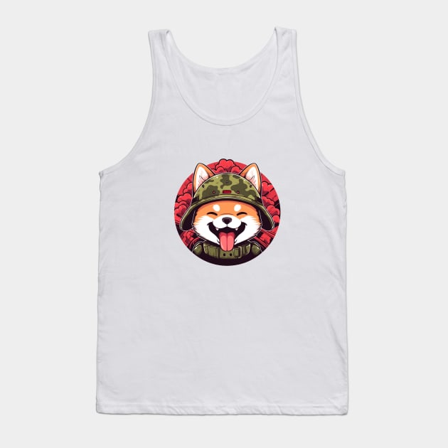 Shib Army - Shib Coin Tank Top by CleverboyDsgns